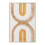 ΠΙΝΑΚΑΣ 3D HM4537.01 ΜΕ ΚΟΡΝΙΖΑ ΜΠΕΖ-ΚΑΜΒΑΣ ΛΕΥΚΟΣ-ΧΕΙΡΟΠΟΙΗΤΟΣ 80x3,5x120Υεκ. - ΠΙΝΑΚΕΣ στο Milonadakis.gr