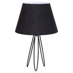 ΕΠΙΤΡΑΠΕΖΙΟ ΦΩΤΙΣΤΙΚΟ LIVO HM4708.01 ΜΑΥΡΟ ΜΕ ΤΡΙΠΟΔΗ ΜΕΤΑΛΛΙΚΗ ΒΑΣΗ Φ22x36Υεκ. - ΕΠΙΤΡΑΠΕΖΙΑ ΦΩΤΙΣΤΙΚΑ στο Milonadakis.gr