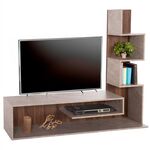 ΣΥΝΘΕΤΟ ΤΗΛΕΟΡΑΣΗΣ EDELIE HM8908.14 ΜΕΛΑΜΙΝΗ ΓΚΡΙ STONE TEXTURE-ΦΥΣΙΚΟ 150x29,5x120Υεκ. - ΣΥΝΘΕΣΕΙΣ ΣΑΛΟΝΙΟΥ στο Milonadakis.gr