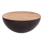 ΔΙΑΚΟΣΜΗΤΙΚΟ ΤΡΑΠΕΖΙ ΣΑΛΟΝΙΟΥ BOWL Φ89,5X39Yεκ. RUSTY ΜΕ ΞΥΛΟ ΑΚΑΚΙΑΣ HM8717.22 - ΤΡΑΠΕΖΑΚΙΑ ΣΑΛΟΝΙΟΥ στο Milonadakis.gr