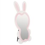 ΠΑΙΔΙΚΟΣ ΚΑΘΡΕΦΤΗΣ ΔΑΠΕΔΟΥ BUNNY HM4489.01 MDF ΡΟΖ & ΛΕΥΚΟ-ΜΑΥΡΟ STAND 80x162Υεκ. - ΚΑΘΡΕΠΤΕΣ στο Milonadakis.gr