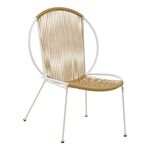 Καρέκλα κήπου Dapper pakoworld λευκό μέταλλο-pe φυσικό 64.5x74.5x76εκ - ΚΑΡΕΚΛΕΣ - ΠΟΛΥΘΡΟΝΕΣ ΕΣ. στο Milonadakis.gr