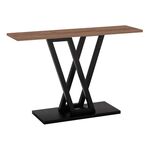 Κονσόλα Wirmo pakoworld καρυδί-μαύρο μέταλλο 110x30x80εκ - ΣΥΡΤΑΡΙΕΡΕΣ - ΤΟΥΑΛΕΤΕΣ στο Milonadakis.gr