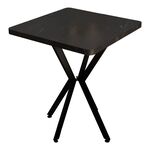 Τραπέζι Prestone pakoworld μαύρο μαρμάρου μελαμίνης-μαύρο μέταλλο 70x70x75εκ - ΤΡΑΠΕΖΙΑ ΚΟΥΖΙΝΑΣ στο Milonadakis.gr