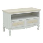 Έπιπλο τηλεόρασης Joliene Inart mdf σε λευκή αντικέ-φυσική απόχρωση 100x42x61εκ - ΕΠΙΠΛΑ ΤΗΛΕΟΡΑΣΗΣ στο Milonadakis.gr