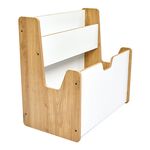 Ραφιέρα Crane pakoworld φυσικό-λευκό mdf 57x34x55εκ - ΟΡΓΑΝΩΣΗ ΣΠΙΤΙΟΥ στο Milonadakis.gr