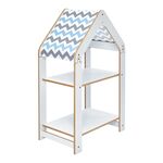 Ραφιέρα Montessori Zoilen pakoworld λευκό-μπλε mdf 50x30x80εκ - ΟΡΓΑΝΩΣΗ ΣΠΙΤΙΟΥ στο Milonadakis.gr