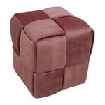Σκαμπό Jisko pakoworld σάπιο μήλο βελούδο 38x38x40εκ - ΠΟΥΦ - ΣΚΑΜΠΟ - ΜΠΑΟΥΛΟ στο Milonadakis.gr