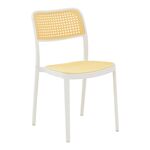 Καρέκλα Westley pakoworld pp φυσικό-λευκό  55x47x81εκ - ΚΑΡΕΚΛΕΣ - ΠΟΛΥΘΡΟΝΕΣ στο Milonadakis.gr