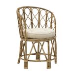 Πολυθρόνα Rostan Inart φυσικό rattan με μαξιλάρι 60x46x80εκ - ΚΑΡΕΚΛΕΣ - ΠΟΛΥΘΡΟΝΕΣ ΕΣ. στο Milonadakis.gr