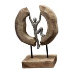 Επιτραπέζιο διακοσμητικό Dale Inart φυσικό μάνγκο ξύλο-αλουμίνιο 19x9x28εκ - ΑΝΤΙΚΕΙΜΕΝΑ στο Milonadakis.gr