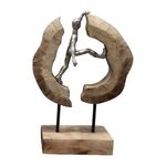 Επιτραπέζιο διακοσμητικό Caren Inart φυσικό μάνγκο ξύλο-αλουμίνιο 19x10x29εκ - ΑΝΤΙΚΕΙΜΕΝΑ στο Milonadakis.gr