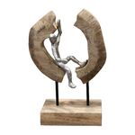 Επιτραπέζιο διακοσμητικό Vualo Inart φυσικό μάνγκο ξύλο-αλουμίνιο 18x10x26εκ - ΑΝΤΙΚΕΙΜΕΝΑ στο Milonadakis.gr