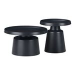 Βοηθητικά τραπέζια Ginoze Inart μαύρο μέταλλο - ΒΟΗΘΗΤΙΚΑ ΤΡΑΠΕΖΑΚΙΑ στο Milonadakis.gr