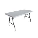 Τραπέζι catering-συνεδρίου Aprilia pakoworld λευκό μονοκόμματη επιφάνεια 152x76x74εκ - ΕΠΙΠΛΑ CATERING - ΣΥΝΕΔΡΙΟΥ στο Milonadakis.gr