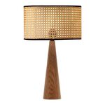 Επιτραπέζιο φωτιστικό Retroa pakoworld ξύλο και pe rattan σε φυσικό χρώμα Φ24x38εκ - ΕΠΙΤΡΑΠΕΖΙΑ ΦΩΤΙΣΤΙΚΑ στο Milonadakis.gr