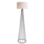 Φωτιστικό δαπέδου Firdo I pakoworld Ε27 ύφασμα κρέμα-μέταλλο μαύρο Φ38x121εκ - ΕΠΙΤΡΑΠΕΖΙΑ ΦΩΤΙΣΤΙΚΑ στο Milonadakis.gr