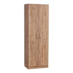 Ντουλάπα Jonar pakoworld δίφυλλη oak μελαμίνης 60x42x180εκ - ΝΤΟΥΛΑΠΕΣ στο Milonadakis.gr