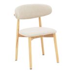 Καρέκλα Ubene pakoworld rubberwood και ύφασμα σε φυσική και μπεζ απόχρωση 46x58x79εκ - ΚΑΡΕΚΛΕΣ - ΠΟΛΥΘΡΟΝΕΣ ΕΣ. στο Milonadakis.gr