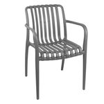 Πολυθρόνα Karmen pakoworld pp σε ανθρακί απόχρωση 58.5x54x80εκ - ΚΑΡΕΚΛΕΣ - ΠΟΛΥΘΡΟΝΕΣ στο Milonadakis.gr