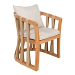 Πολυθρόνα Morani pakoworld σκελετός teak ξύλο και ύφασμα σε φυσική απόχρωση 61x66x75εκ - ΚΑΡΕΚΛΕΣ - ΠΟΛΥΘΡΟΝΕΣ στο Milonadakis.gr