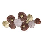 Διακοσμητικό τοίχου Salie Inart μέταλλο σε χρυσή-ροζ-κόκκινη απόχρωση 120x59x7εκ - ΔΙΑΚΟΣΜΗΤΙΚΑ ΤΟΙΧΟΥ στο Milonadakis.gr