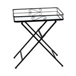 Τραπέζι Joene Inart μαύρο μέταλλο-γυαλί καθρέπτη 60x38x68εκ - ΤΡΑΠΕΖΙΑ ΚΟΥΖΙΝΑΣ στο Milonadakis.gr