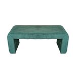 Σκαμπό Gagga Inart βελούδο ύφασμα σε πράσινη απόχρωση 110x40x45εκ - ΠΟΥΦ - ΣΚΑΜΠΟ - ΜΠΑΟΥΛΟ στο Milonadakis.gr