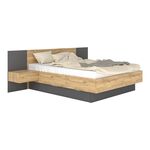 Κρεβάτι διπλό Kantri pakoworld σε sonoma - γκρι απόχρωση 160x200εκ - ΚΡΕΒΑΤΙΑ στο Milonadakis.gr