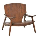 Πολυθρόνα Brazin pakoworld καρυδί teak ξύλο 72x71x77εκ - ΚΑΡΕΚΛΕΣ - ΠΟΛΥΘΡΟΝΕΣ στο Milonadakis.gr