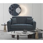 MELINA DARK GREY ΥΦΑΣΜΑ 2ΘΕΣΙΟΣ ΚΑΝΑΠΕΣ/ΚΡΕΒΑΤΙ ΜΕ ΑΠΟΘ.ΧΩΡΟ 150Χ80Χ75εκ. - ΚΑΝΑΠΕΔΕΣ-ΣΑΛΟΝΙΑ στο Milonadakis.gr