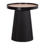 ΤΡΑΠΕΖΑΚΙ ΒΟΗΘΗΤΙΚΟ DENTON HM18023.01 MDF TOP ΦΥΣΙΚΟ ΞΥΛΟΥ-ΒΑΣΗ ΜΑΥΡΗ Φ45x51,5Υεκ. - ΤΡΑΠΕΖΑΚΙΑ ΣΑΛΟΝΙΟΥ στο Milonadakis.gr