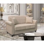 LENA LIGHT BROWN ΥΦΑΣΜΑ 2ΘΕΣΙΟΣ ΚΑΝΑΠΕΣ/ΚΡΕΒΑΤΙ ΜΕ ΑΠΟΘ.ΧΩΡΟ 150Χ80Χ75εκ. - ΚΑΝΑΠΕΔΕΣ-ΣΑΛΟΝΙΑ στο Milonadakis.gr