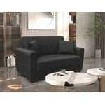 ANIMA BLACK ΥΦΑΣΜΑ 2ΘΕΣΙΟΣ ΚΑΝΑΠΕΣ/ΚΡΕΒΑΤΙ ΜΕ ΑΠΟΘ.ΧΩΡΟ 150Χ80Χ75εκ. - ΚΑΝΑΠΕΔΕΣ-ΣΑΛΟΝΙΑ στο Milonadakis.gr