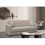 ROVER LIGHT BROWN ΥΦΑΣΜΑ 3ΘΕΣΙΟΣ ΚΑΝΑΠΕΣ/ΚΡΕΒΑΤΙ ΜΕ ΑΠΟΘ.ΧΩΡΟ 210X80X75εκ. - ΚΑΝΑΠΕΔΕΣ-ΣΑΛΟΝΙΑ στο Milonadakis.gr