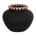 ΔΙΑΚΟΣΜΗΤΙΚΟ ΒΑΖΟ RENTON(L) HM4370 ΤΕΡΑΚΟΤΑ ΜΑΥΡH-ΠΛΕΞΗ ΨΑΘΑΣ ΣΤΟ ΣΤΟΜΙΟ Φ32x26,5Υεκ. - ΑΝΤΙΚΕΙΜΕΝΑ στο Milonadakis.gr