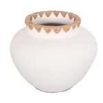 ΔΙΑΚΟΣΜΗΤΙΚΟ ΒΑΖΟ RENTON(M) HM4734 ΤΕΡΑΚΟΤΑ ΛΕΥΚΗ-ΠΛΕΞΗ ΨΑΘΑΣ ΣΤΟ ΣΤΟΜΙΟ Φ28x23Υεκ - ΑΝΤΙΚΕΙΜΕΝΑ στο Milonadakis.gr