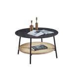 ΤΡΑΠΕΖΙ ΣΑΛΟΝΙΟΥ SEWELL HM18033 MDF ΣΕ ZEBRANO-ΜΕΤΑΛΛΙΚΑ ΠΟΔΙΑ-WICKER Φ80x46,5Υεκ. - ΤΡΑΠΕΖΑΚΙΑ ΣΑΛΟΝΙΟΥ στο Milonadakis.gr