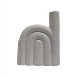 ΕΠΙΤΡΑΠΕΖΙΟ ΚΕΡΑΜΙΚΟ ΔΙΑΚΟΣΜΗΤΙΚΟ ARCON HM4639.01 ΚΡΥΣΤΑΛΛΙΚΟ ΥΠΟΛΕΥΚΟ 23,5x5,5x29,5Υεκ - ΑΝΤΙΚΕΙΜΕΝΑ στο Milonadakis.gr