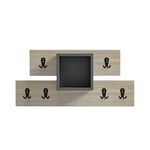 ΚΡΕΜΑΣΤΡΑ ΕΙΣΟΔΟΥ & ΡΑΦΙ SLOT HM18077.02 ΜΕΛΑΜΙΝΗ SONAMA-ΓΚΡΙ 69x12x32Υεκ - ΕΠΙΠΛΑ ΕΙΣΟΔΟΥ στο Milonadakis.gr