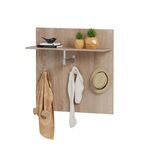 ΚΡΕΜΑΣΤΡΑ ΜΕ ΡΑΦΙ HM4361 ΜΕΛΑΜΙΝΗ ΣΕ ΣΟΝΑΜΑ 80x80x25(βάθος ραφιού)εκ - ΡΑΦΙΑ ΤΟΙΧΟΥ στο Milonadakis.gr