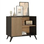 ΜΠΟΥΦΕΣ-ΚΟΝΣΟΛΑ ΜΕΛΑΜΙΝΗΣ KRUDEN HM9442.11 ΜΑΥΡΟ-ΦΥΣΙΚΟ 100x40x78.5Υεκ. - ΜΠΟΥΦΕΔΕΣ-ΚΟΝΣΟΛΕΣ στο Milonadakis.gr