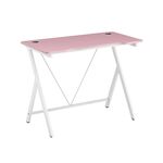 ΓΡΑΦΕΙΟ 100X50X75εκ.ΡΟΖ MDF/ΛΕΥΚΟ ΜΕΤΑΛΛΙΚΟ - ΓΡΑΦΕΙΑ στο Milonadakis.gr