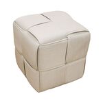 LINE ΣΚΑΜΠΟ CREAM ΥΦΑΣΜΑ 40X40X40εκ. - ΠΟΥΦ - ΣΚΑΜΠΟ - ΜΠΑΟΥΛΟ στο Milonadakis.gr