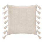 Μαξιλάρι διακοσμητικό Erden pakoworld με κρόσσια ύφασμα σε ιβουάρ απόχρωση 50x50εκ - ΠΟΥΦ - ΣΚΑΜΠΟ - ΜΠΑΟΥΛΟ στο Milonadakis.gr
