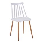 Καρέκλα Aurora I pakoworld pp σε λευκή απόχρωση-πόδι μεταλλικό φυσικό 43x48x79εκ - ΚΑΡΕΚΛΕΣ - ΠΟΛΥΘΡΟΝΕΣ ΕΣ. στο Milonadakis.gr