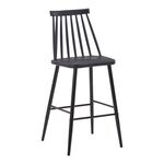 Σκαμπό μπαρ Aurora I pakoworld pp σε μαύρη απόχρωση-πόδι μεταλλικό μαύρο 42x47x99εκ - ΣΚΑΜΠΟ ΜΠΑΡ στο Milonadakis.gr