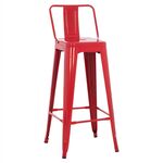 ΣΚΑΜΠΟ BAR ME ΠΛΑΤΗ ΜΕΤΑΛΛΙΚΟ MELITA-PRO HM8643.44 ΚΟΚΚΙΝΟ 42x42x100Υεκ. - ΣΚΑΜΠΟ ΜΠΑΡ στο Milonadakis.gr