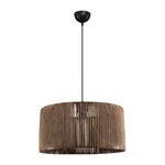 Φωτιστικό οροφής μονόφωτο Lambu pakoworld Ε27 σε καφέ απόχρωση Φ40x20εκ - ΦΩΤΙΣΤΙΚΑ ΟΡΟΦΗΣ στο Milonadakis.gr