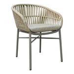 Πολυθρόνα αλουμινίου-pe σχοινί Frama pakoworld στοιβαζόμενη σε καφε απόχρωση και μαξιλάρι 57x60x78εκ - ΚΑΡΕΚΛΕΣ - ΠΟΛΥΘΡΟΝΕΣ στο Milonadakis.gr